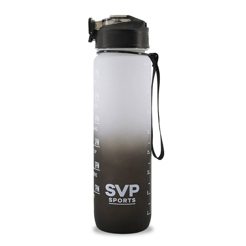 SVP Sports 32oz Hydration Water Bottle 32OZ WHTBLK