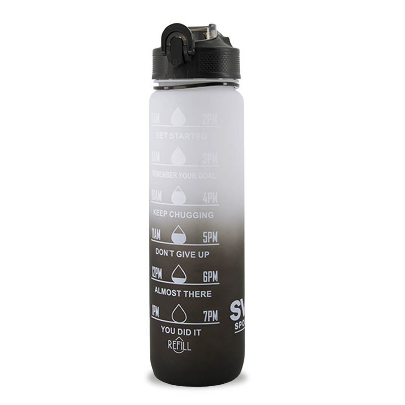 SVP Sports 32oz Hydration Water Bottle 32OZ WHTBLK 3