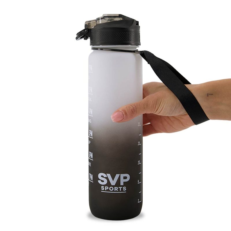 SVP Sports 32oz Hydration Water Bottle 32OZ WHTBLK 4