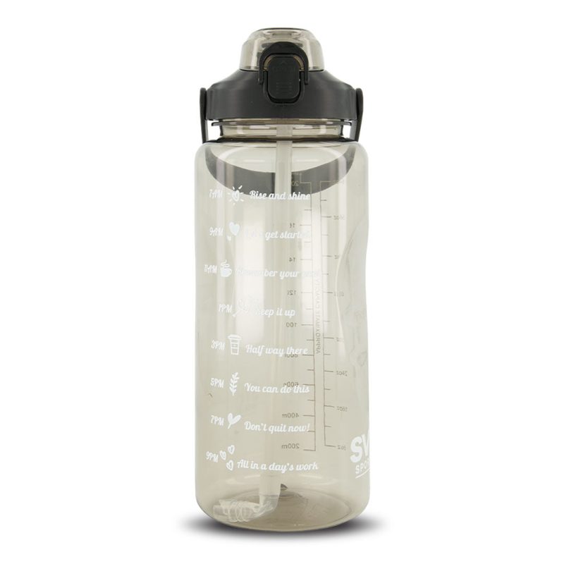 SVP Sports 64oz Hydration Water Bottle 64OZ BLKCLEAR 03