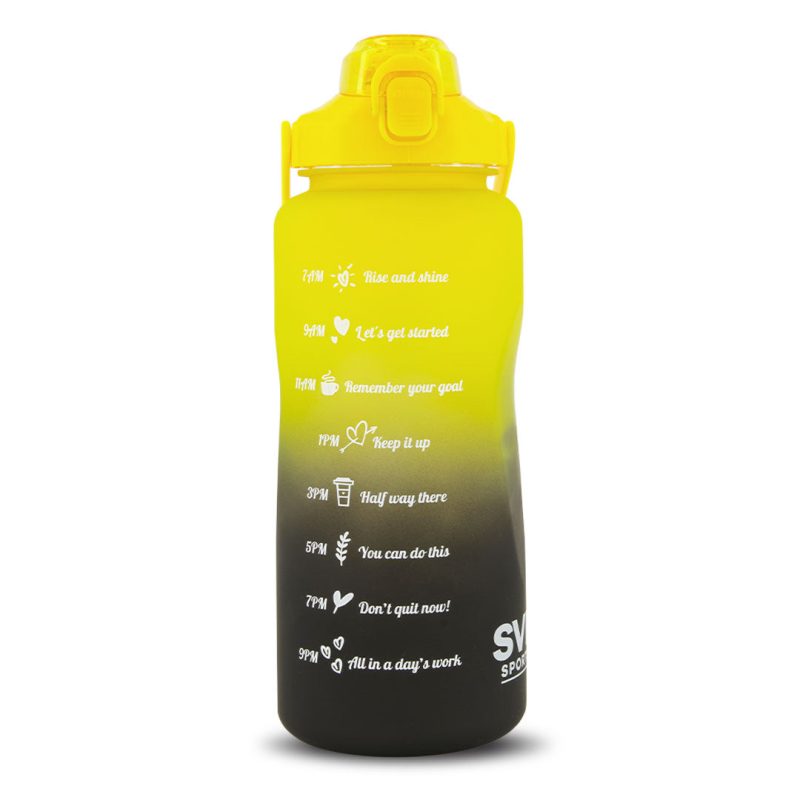 SVP Sports 64oz Hydration Water Bottle 64OZ YLWBLK 03