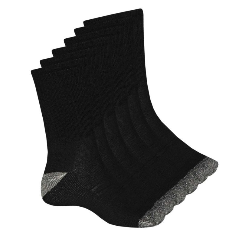 Sock Trends Men s 6 Pack Crew Socks TRM29006C6C0C01 BLACK 02