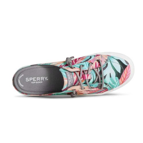 Sperry Women s Crest Vibe Coral Floral Mule Sneaker STS87455 04