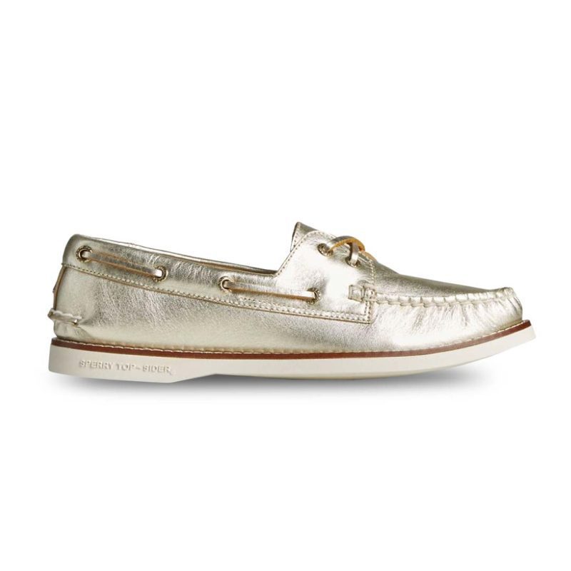 Sperry Women s Gold A O 2 Eye Shoes STS87107 01