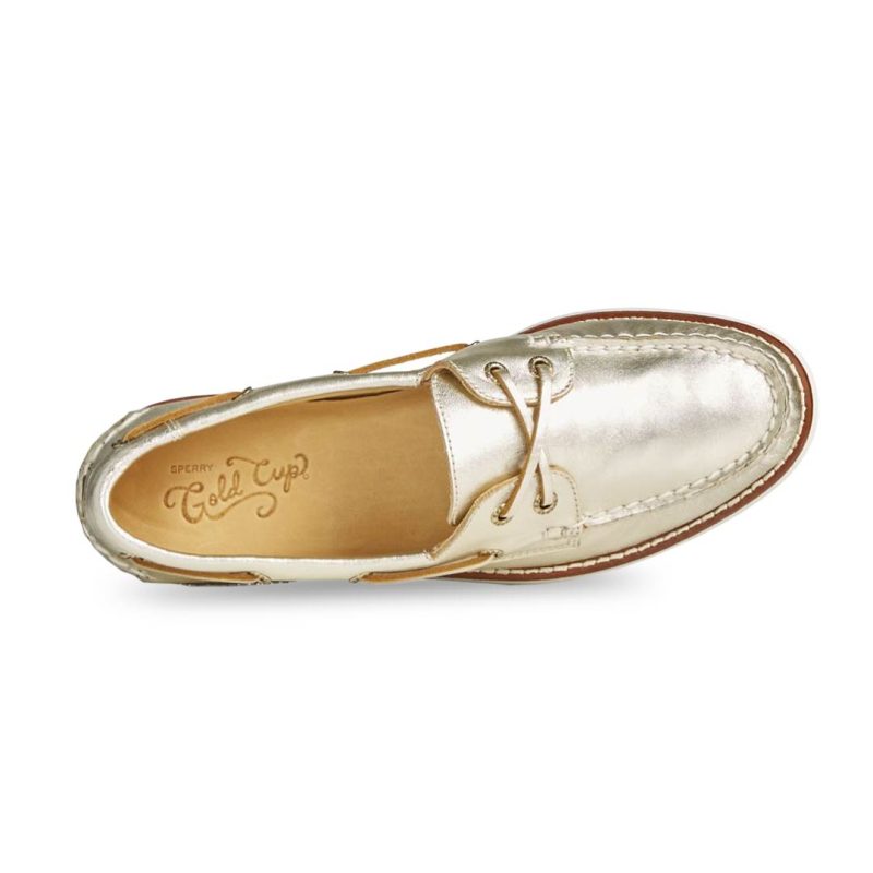 Sperry Women s Gold A O 2 Eye Shoes STS87107 05