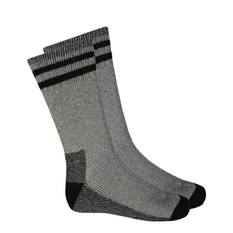 TOKE Men s 2 Pack Merino Wool Thermal Sock 685599 GRYBLK