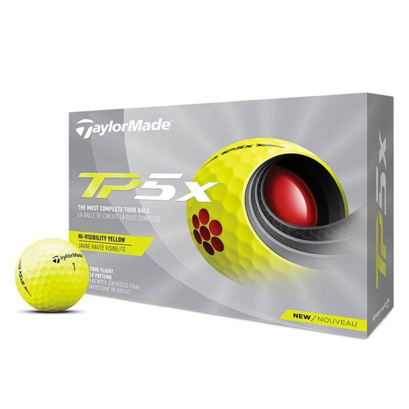 TaylorMade TP5x Yellow Golf Balls N7603701