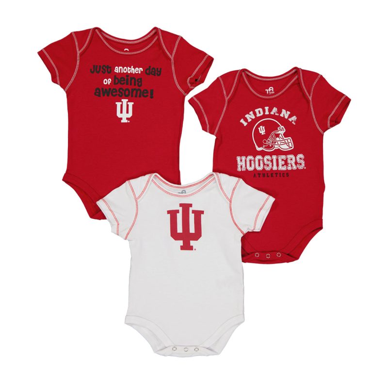 TeamAthletics Kids Infant IndianaUniversityBloomington3PackOnesize KM42E8M85N 01