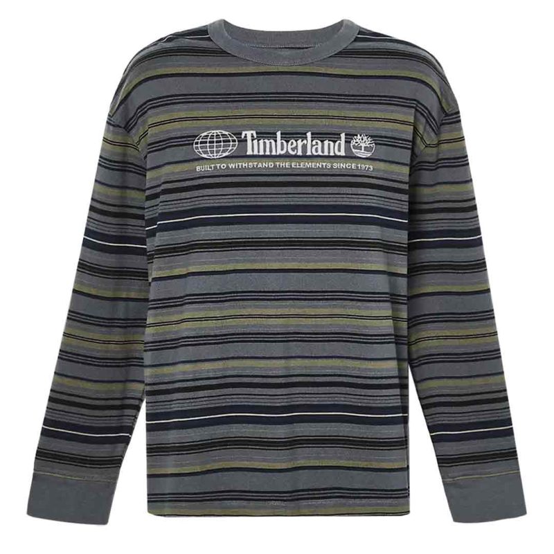 Timberland Men s Heavyweight Striped Long Sleeve Top TB0A68Y1 DH3 1