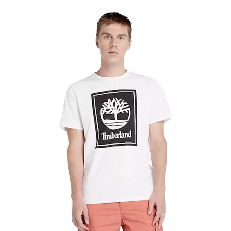 Timberland Men s Stack Logo T Shirt TB0A5WQQ P54 02