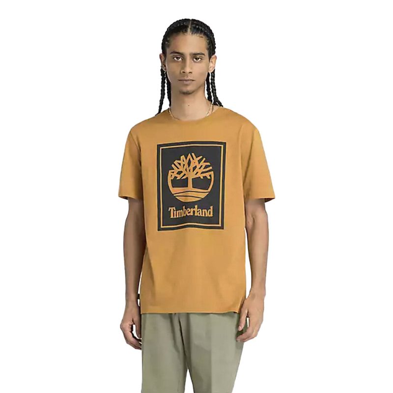 Timberland Men s Stack Logo T Shirt TB0A5WQQ P57 03