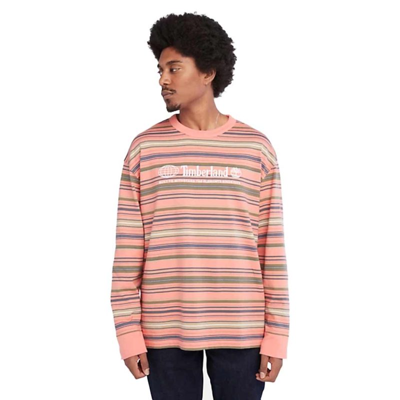 Timberland Men s Striped Long Sleeve Tee TB0A68Y1 DH6 02