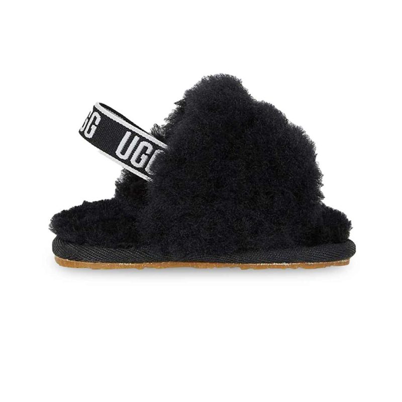 UGG Kids Infant Fluff Yeah Slides 10985771I BLK 01