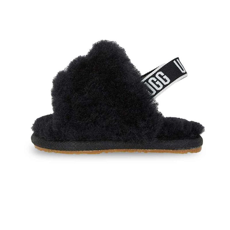 UGG Kids Infant Fluff Yeah Slides 10985771I BLK 02