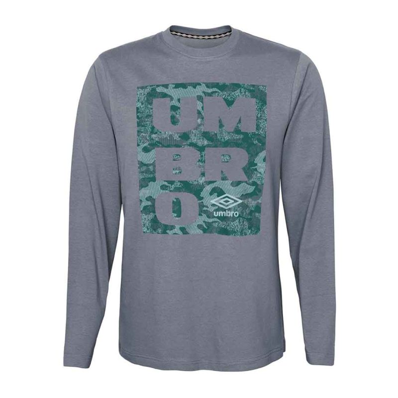 Umbro Kids Junior F22 Camo Box Long Sleeve T Shirt HUUB5UBLJ U51 1