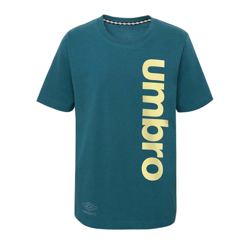 Umbro Kids Junior F22 Linear Short Sleeve T Shirt HUUB5UBLF U47 1