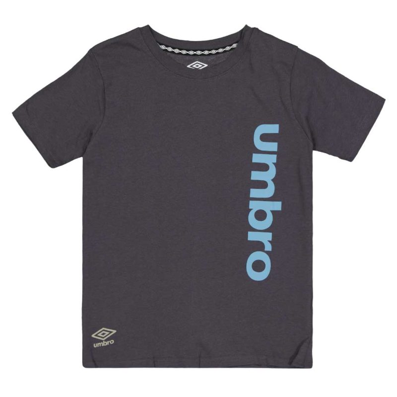 Umbro Kids Junior F22 Linear Short Sleeve T Shirt HUUB5UBLF U49 01