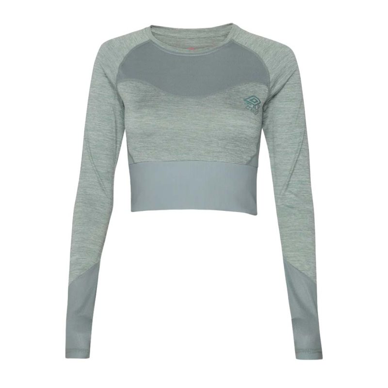 Umbro Women s Pro Training Cropped Long Sleeve Top HUUL166111U LB9 1