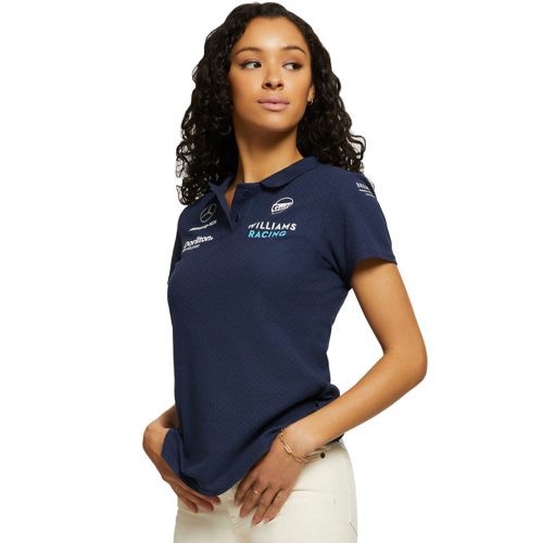 Umbro Women s Williams Racing 2023 CVC Media Polo HUUL199201U 4BK 03