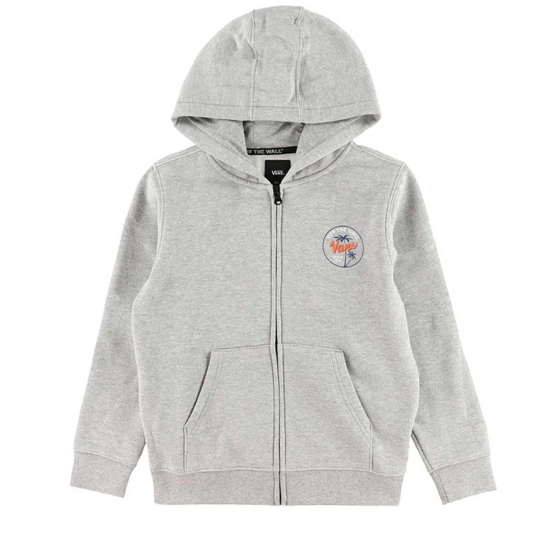 Vans Kids Palm Script Full Zip Hoodie 5KOP02F 1