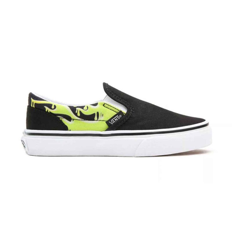 Vans Kids Preschool Slime Flame Classic Slip On 4BUT31M 01 a4b688f4 1fb3 4a27 85fc 431473cbf067