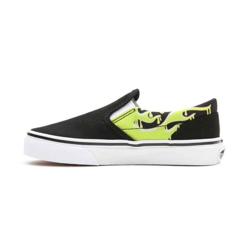 Vans Kids Preschool Slime Flame Classic Slip On 4BUT31M 02 c1bdf28a db0a 4686 a606 8a6576eb0237