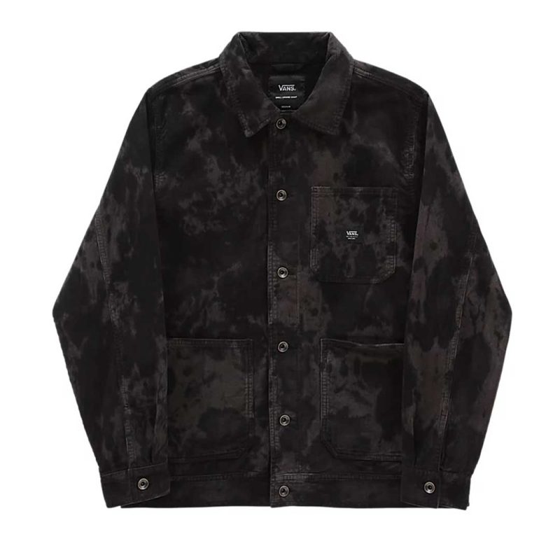 Vans Men s Drill Corduroy Tie Dye Jacket 0068BLK 1