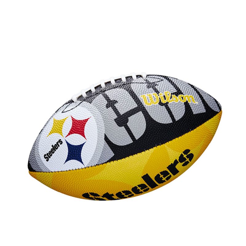 Wilson Pittsburgh Steelers Junior Football WTF1534XBPT 01