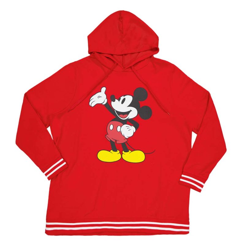 Women s Mickey Mouse Long Hoodie DSSCDPSSLOHA1WC 62RED 01