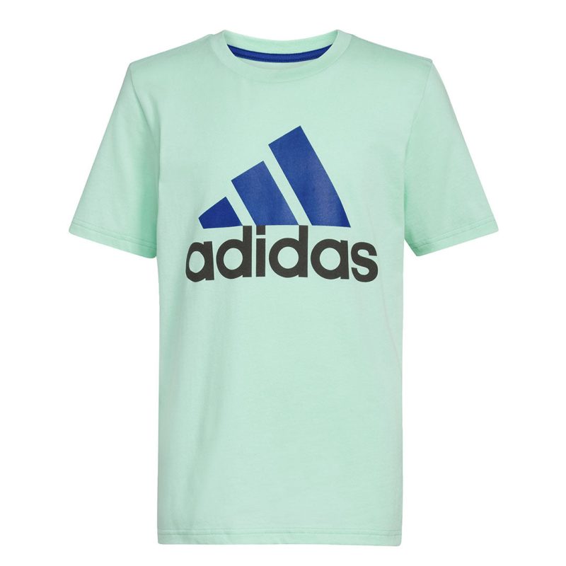 adidas Kids Junior 2 Tone Badge Of Sports T Shirt GB8737 01