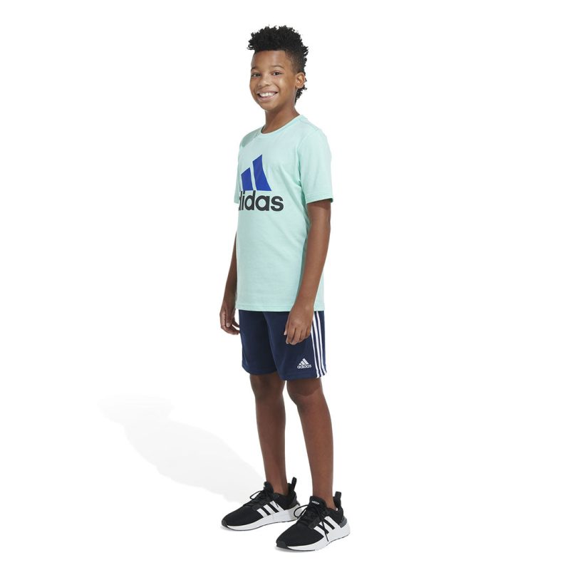 adidas Kids Junior 2 Tone Badge Of Sports T Shirt GB8737 03