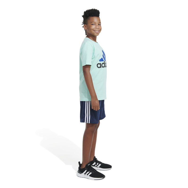 adidas Kids Junior 2 Tone Badge Of Sports T Shirt GB8737 04