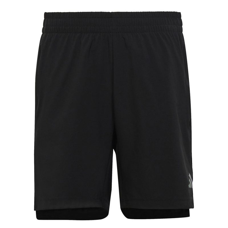 adidas Kids Junior Aeroready 3 Stripes Woven Shorts IB8872 01