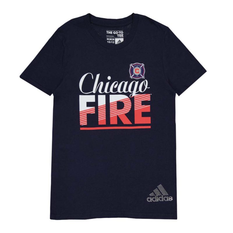 adidas Kids Junior Chicago Fire FC Short Sleeve T Shirt R7PRD26 01