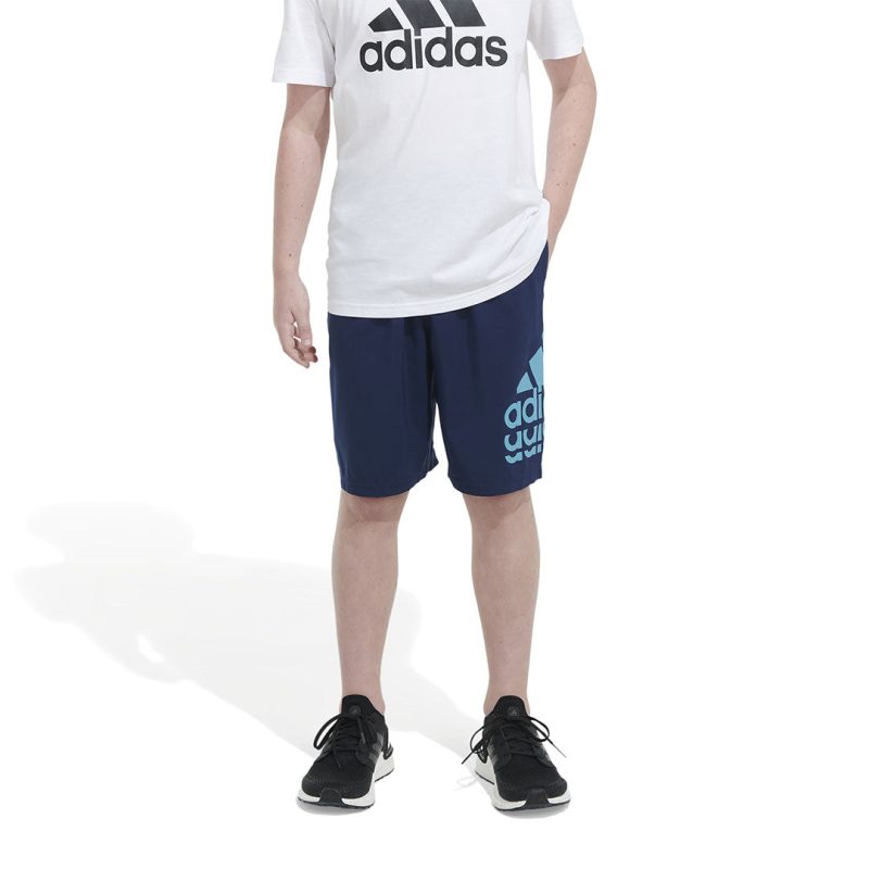 adidas Kids Junior Essentials Woven Badge Of Sport Shorts GB8963 02