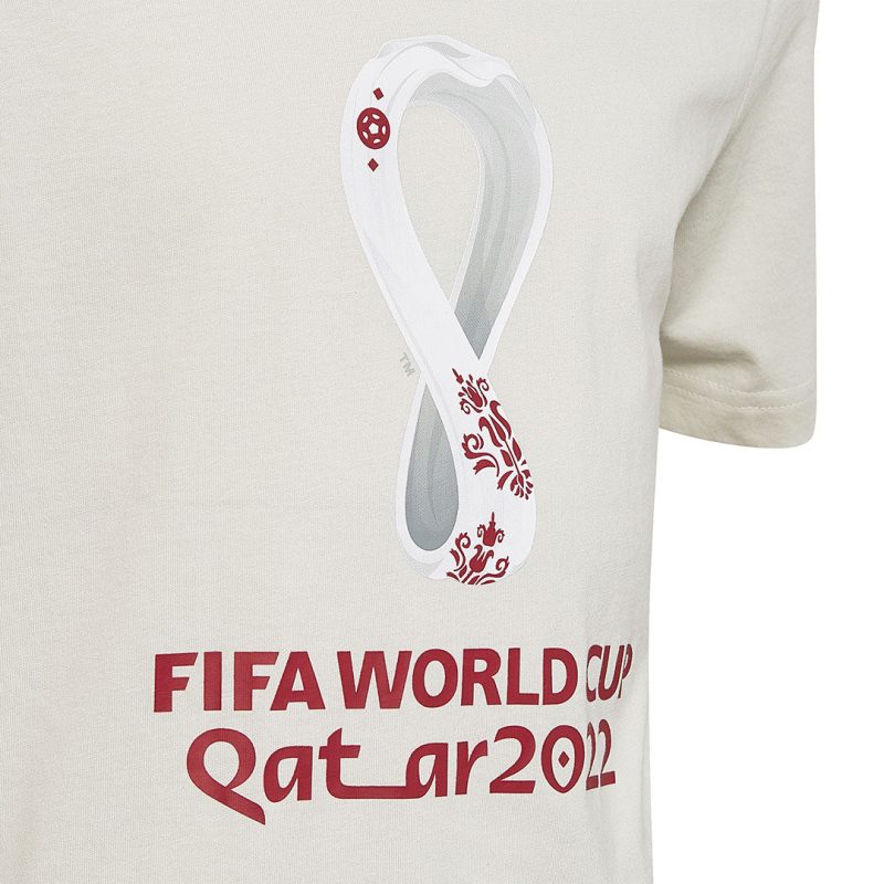 adidas Kids Junior FIFA World Cup 22 Official Emblem T Shirt HD6384 04