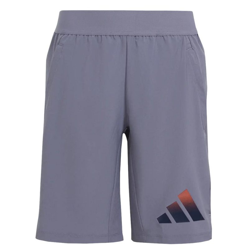 adidas Kids Junior Icons Aeroready Logo Woven Shorts IA4618 01