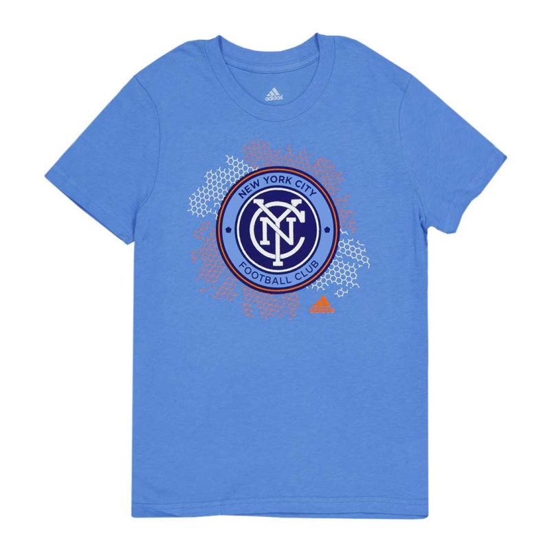 adidas Kids Junior New York FC Short Sleeve Logo T Shirt R7PRXQJAA 01