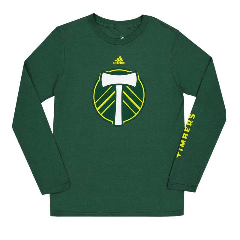 adidas Kids Junior Portland Timbers Long Sleeve T Shirt R8TDH3EPT 01