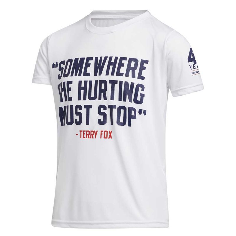 adidas Kids Junior Terry Fox Quote Tee CM6205 01