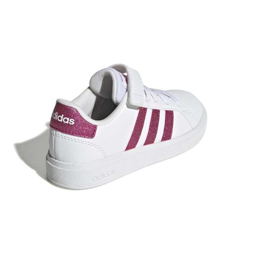 adidas Kids Preschool Grand Court Elastic Lace Shoes GX7159 03