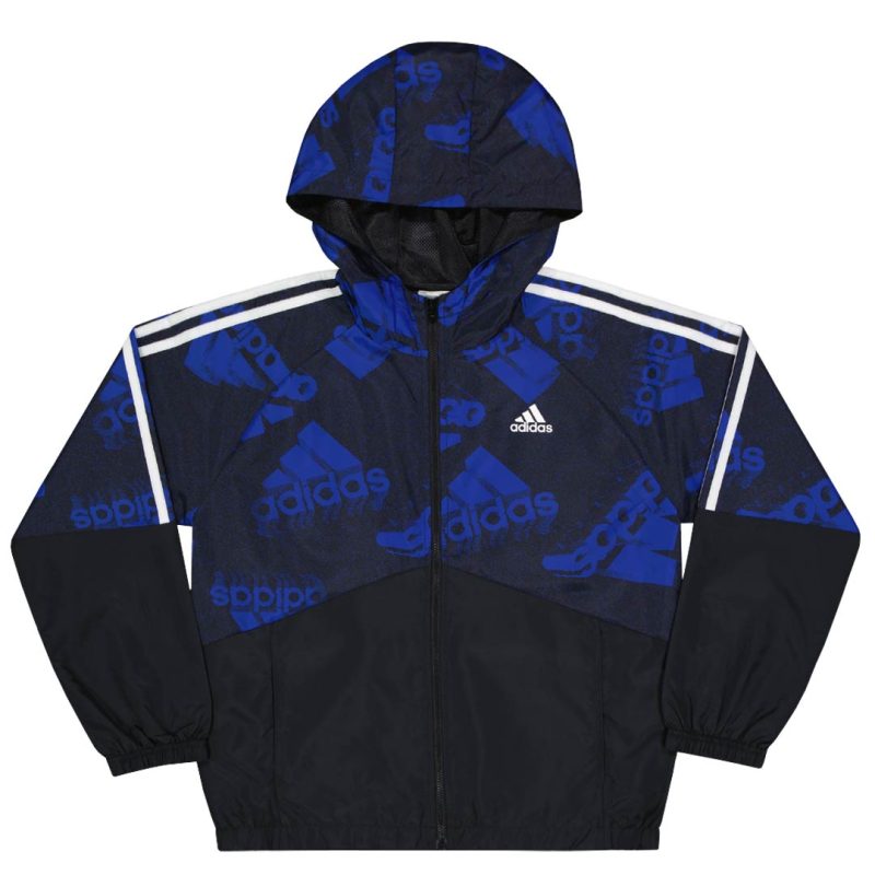 adidas Kids Youth AOP Full Zip Windbreaker Jacket GA8202