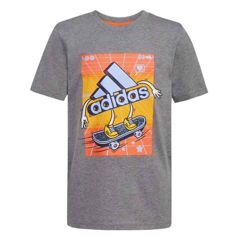 adidas Kids Youth HTR Skater Bos Short Sleeve T Shirt GB8881 01