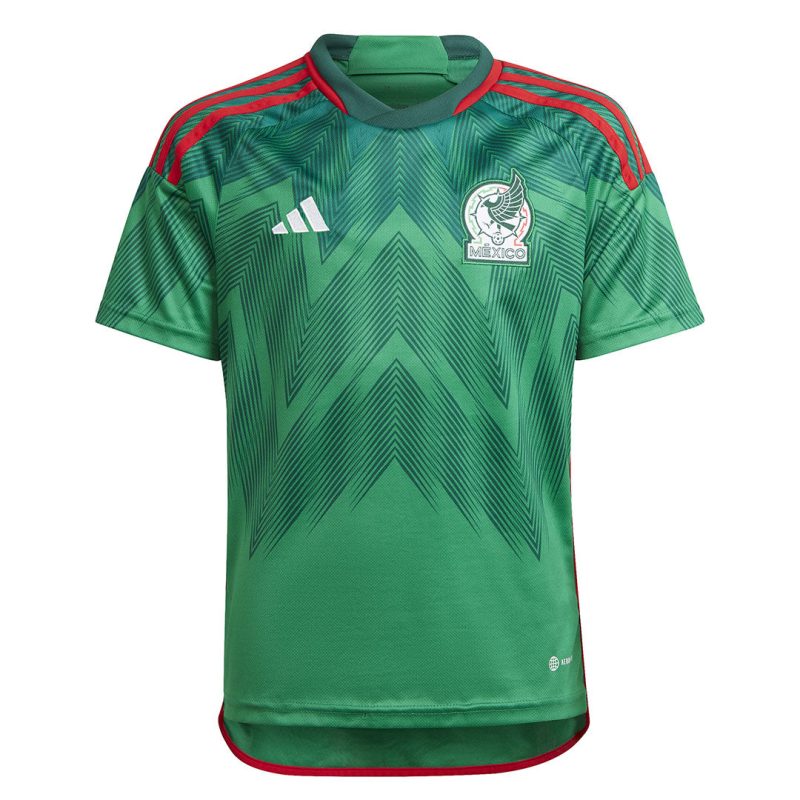 adidas Kids Youth Mexico 22 Home Jersey HE8848 01