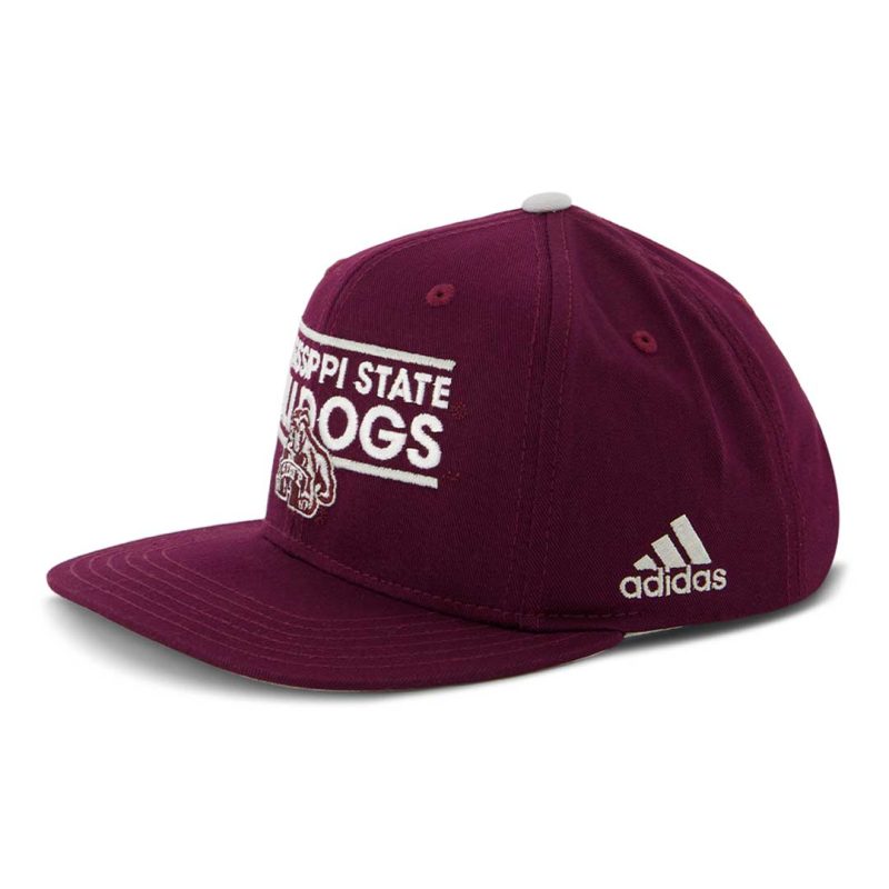 adidas Kids Youth Mississippi State Bulldogs Snapback Cap R48B4J89 02