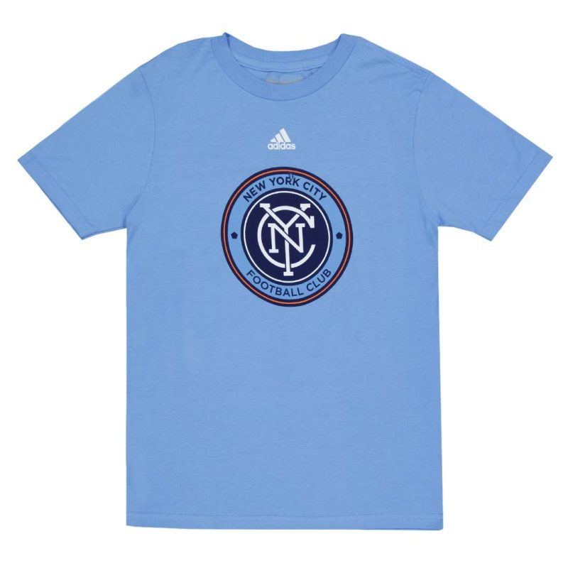 adidas Kids Junior NewYorkCityFCLogoT Shirt MPAMAAKLTBLU 01