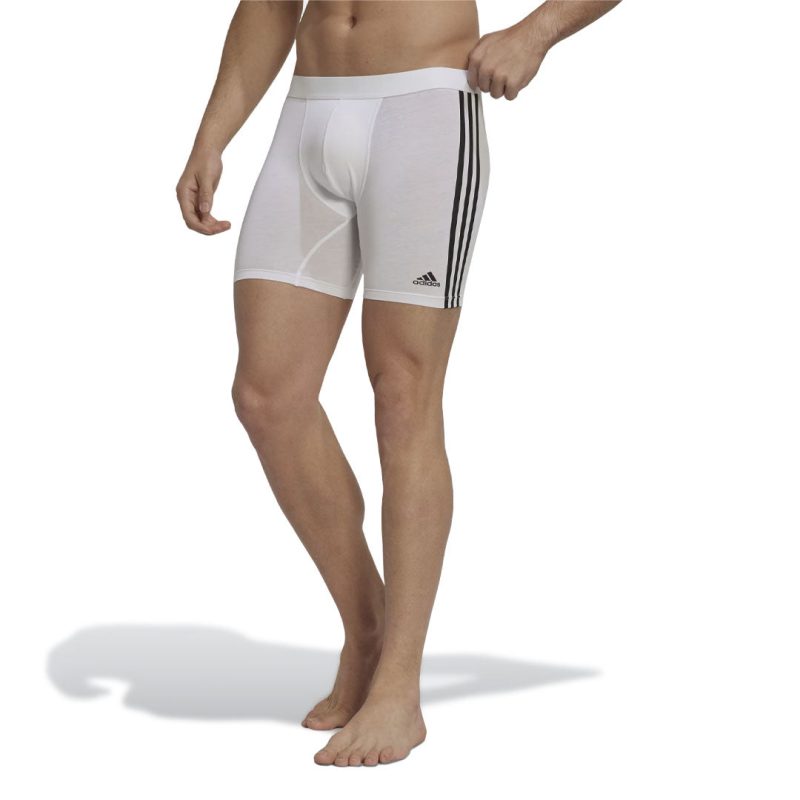 adidas Men s 3 Pack Active Flex Cotton 3 Stripes Boxer Shorts GB0816 03