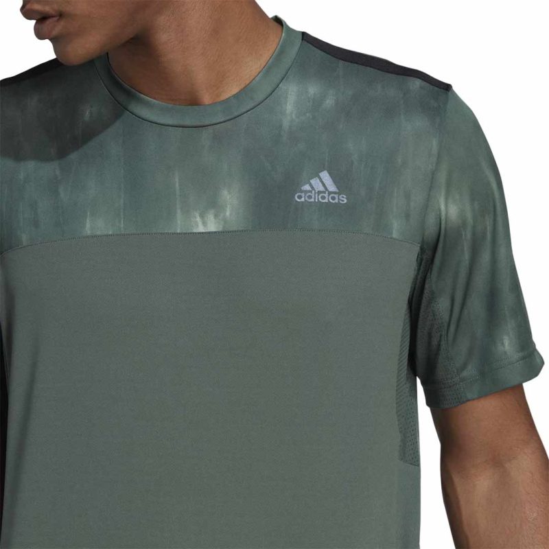 adidas Men s Aeroready Workout Chalk Print Training T Shirt HN8539 05