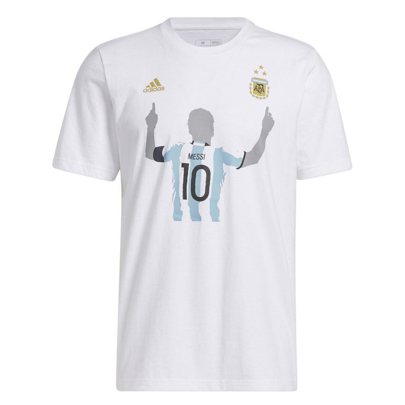 adidas Men s Argentina Messi 3 Stars T Shirt HS0418 01