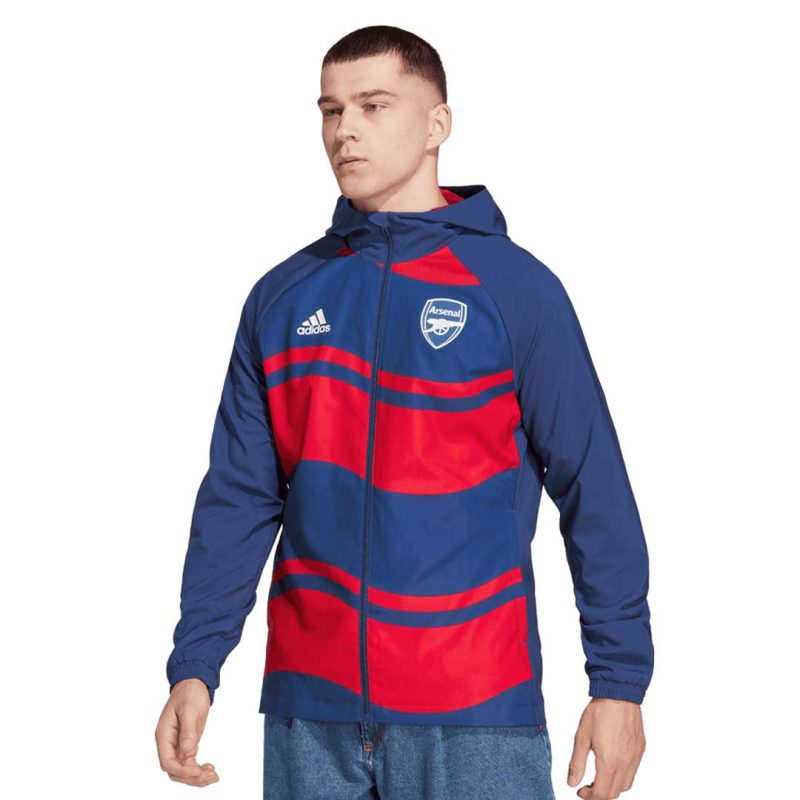 adidas Men s Arsenal FC 22 23 Windbreaker Jacket HT7156 2